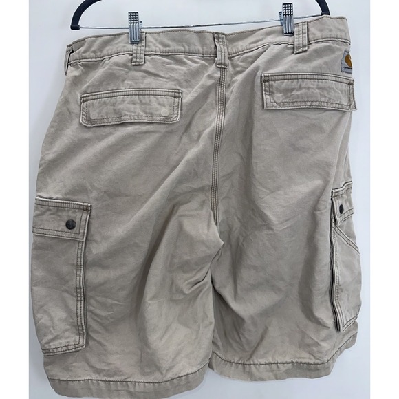 Carhartt Canvas Cargo Shorts Mens Size 38‎ Tan 100277 - Picture 1 of 6